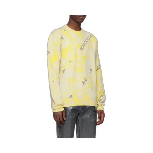 Logo-Intarsia Marbled Jumper