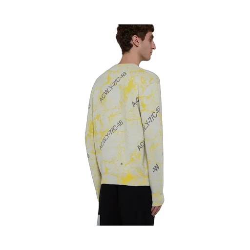 Logo-Intarsia Marbled Jumper
