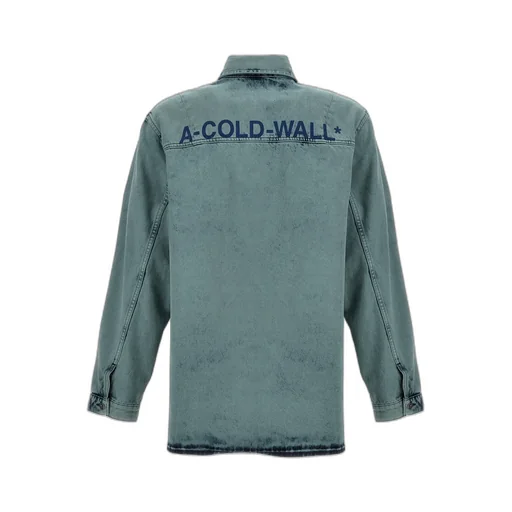 Logo Print Denim Shirt