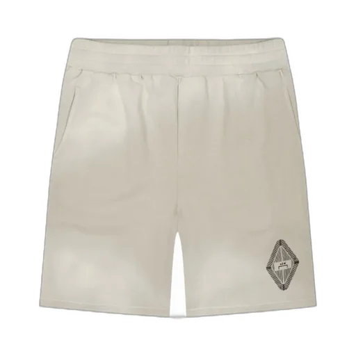 Elasticated-Waist Track Shorts