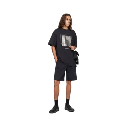 Foil Grid Track Shorts