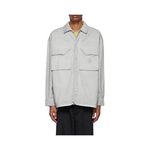 Flap-Pockets Cotton Overshirt