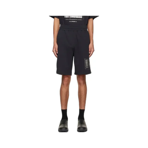 Foil Grid Track Shorts