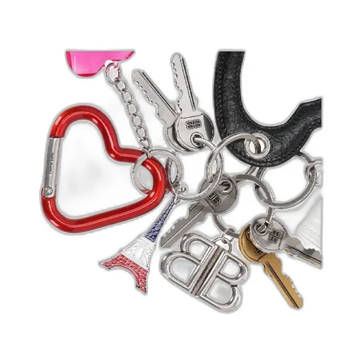 Heart Plaque Bag Charm