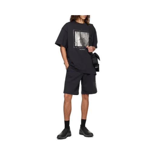 Foil Grid Track Shorts