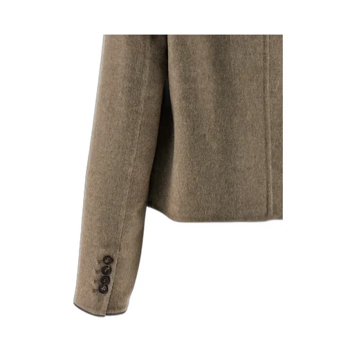 Single-Breasted Cropped Jacket