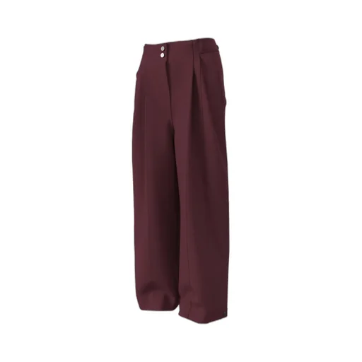 Wide-Leg Casual Pants