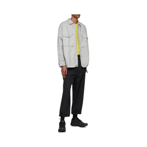 Flap-Pockets Cotton Overshirt