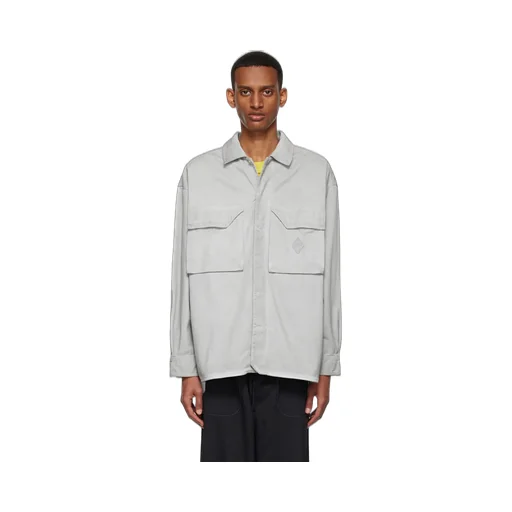 Flap-Pockets Cotton Overshirt