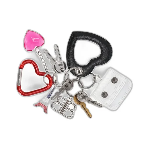 Heart Plaque Bag Charm