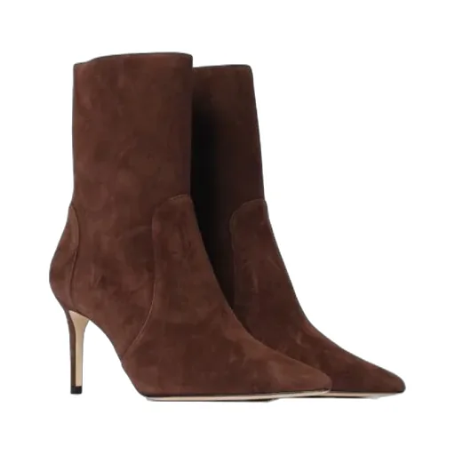 Pointed High-Heeled Boots