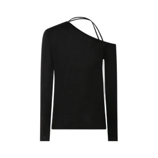 One-Shoulder Long Sleeved Knit Jumper