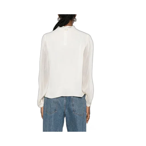 Lace-Trimmed Blouse