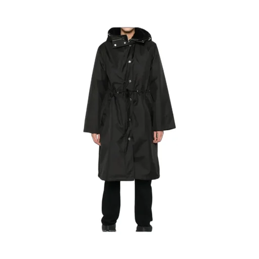 Hooded Drawstring-Waist Parka