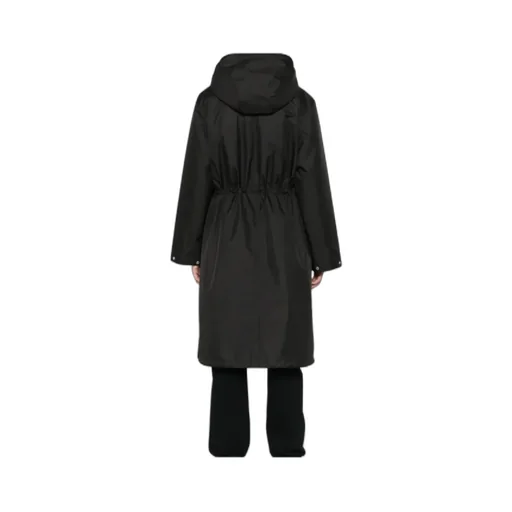 Hooded Drawstring-Waist Parka