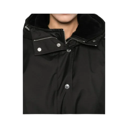 Hooded Drawstring-Waist Parka