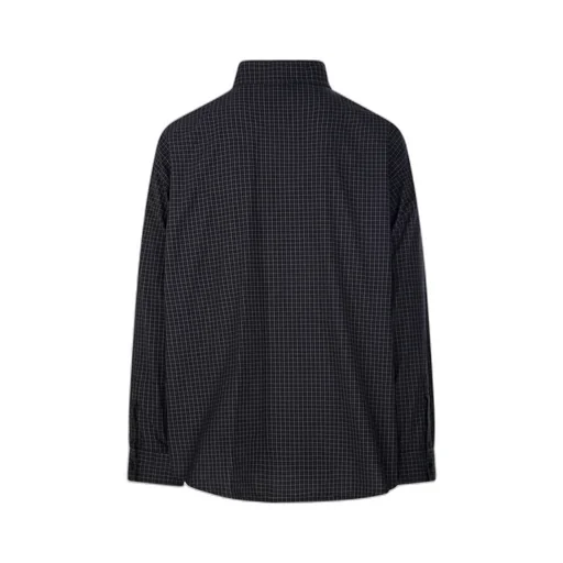 Checkered Oversized Long-Sleeve Shirt