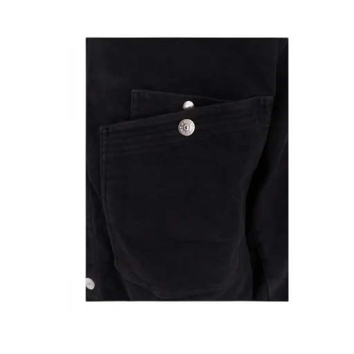 Snap-Button Patch Shirt