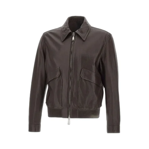 Zippered Leather Jacket