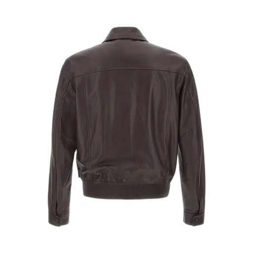 Zippered Leather Jacket
