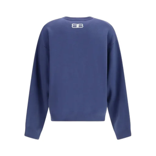 Bb Logo Intarsia-Knit Sweatshirt