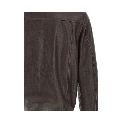 Zippered Leather Jacket