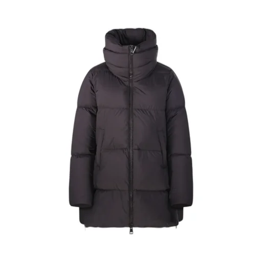 High Neck Zip-Up Coat