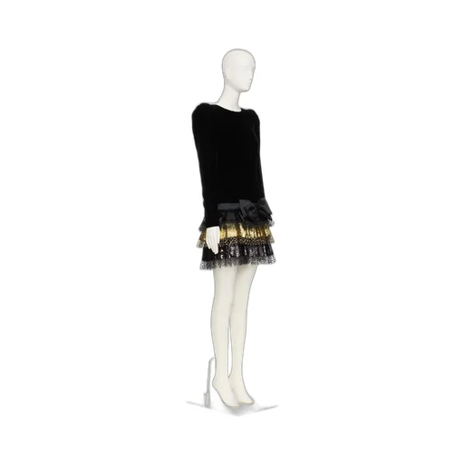 Bow Detailed Embellished Dress
