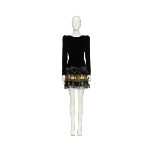 Bow Detailed Embellished Dress