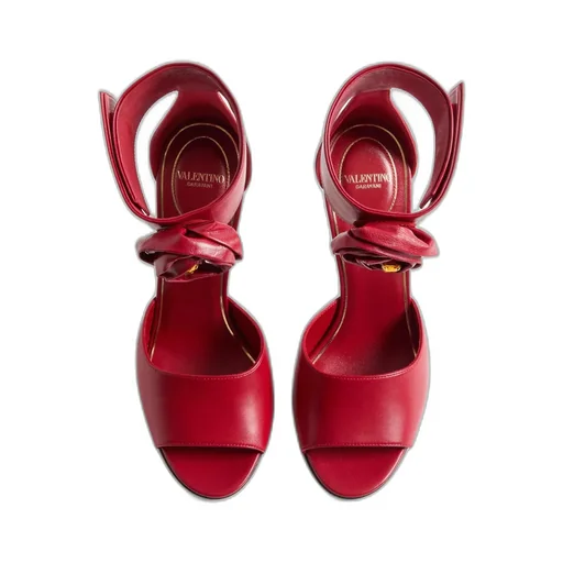 Drip Rose Kidskin Sandal With Crystals 105Mm
