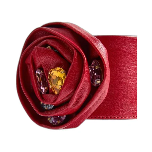 Drip Rose Kidskin Sandal With Crystals 105Mm