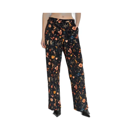 Floral Velvet Trousers