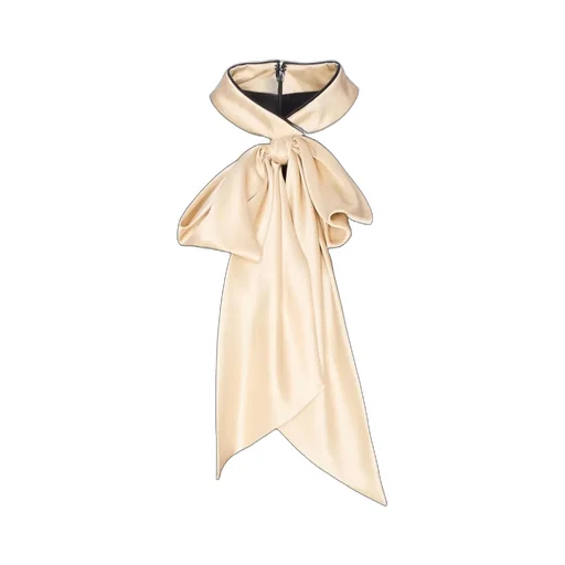 Bow Detailed Short-Sleeved Dress