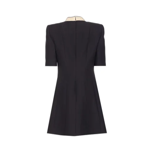 Bow Detailed Short-Sleeved Dress