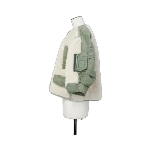 Faux Shearling X Nylon Twill Blouson