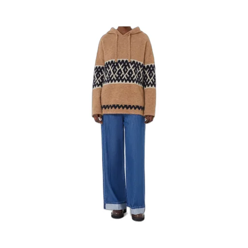 Drawstring Knitted Hoodie