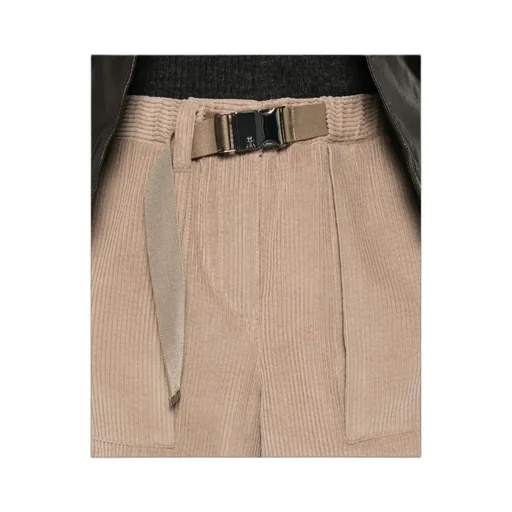 Corduroy Belted Trousers