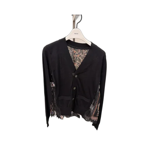 Printed Knitted Cardigan