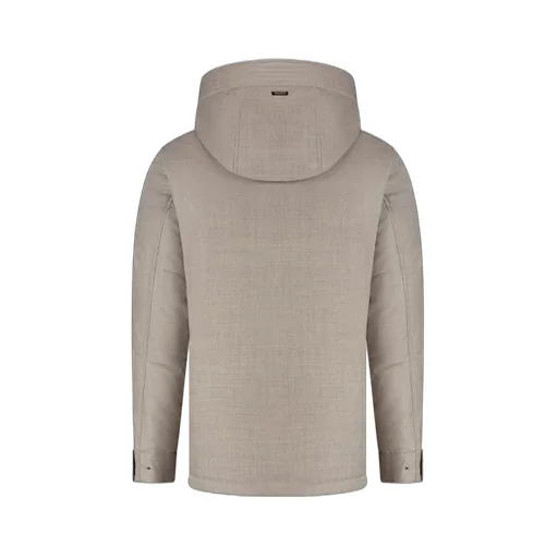 High Neck Hooded Down Jacket