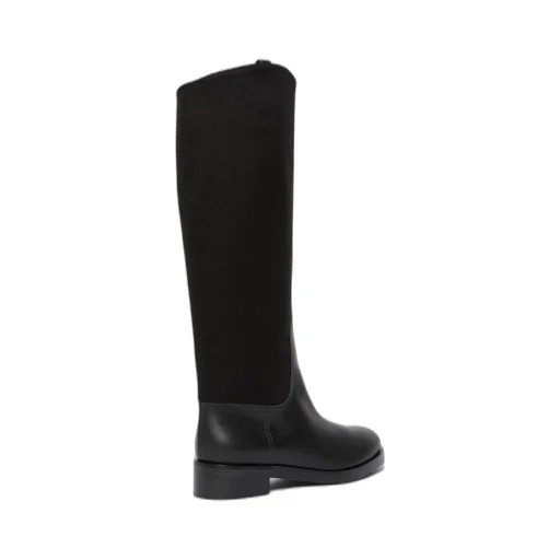 Camel And Leather Boots