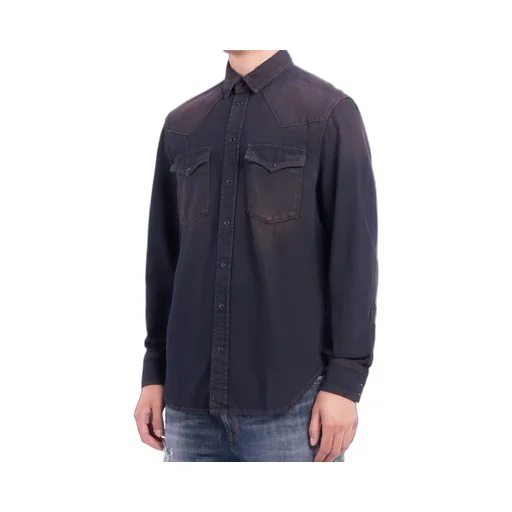 Denim Shirt With Chest Pockets