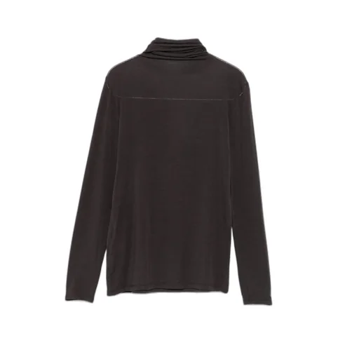 High-Neck Long-Sleeved Sweater
