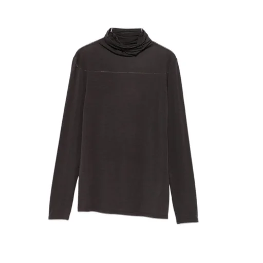 High-Neck Long-Sleeved Sweater