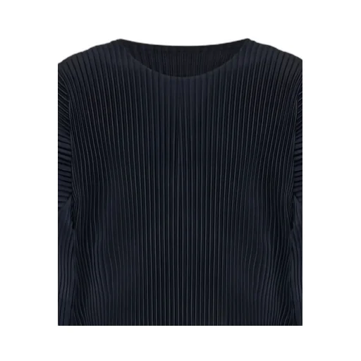 Pleated Long-Sleeves T-Shirt