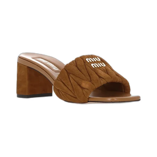 Logo-Lettering Slip-On Sandals
