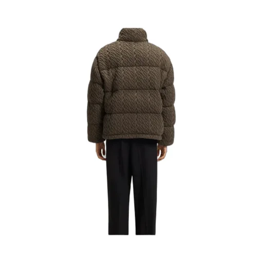 Cable-Knit Padded Jacket