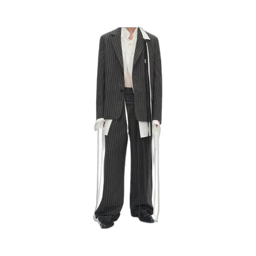 Woubrecht High Comfort Double Belted Trousers