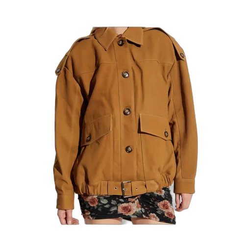 Button Suede Jacket
