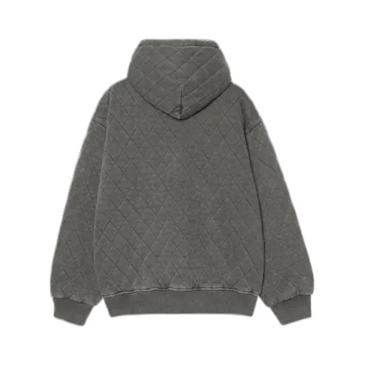 Quilted Hooded Zip-Up Jacket