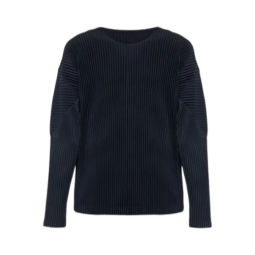 Pleated Long-Sleeves T-Shirt